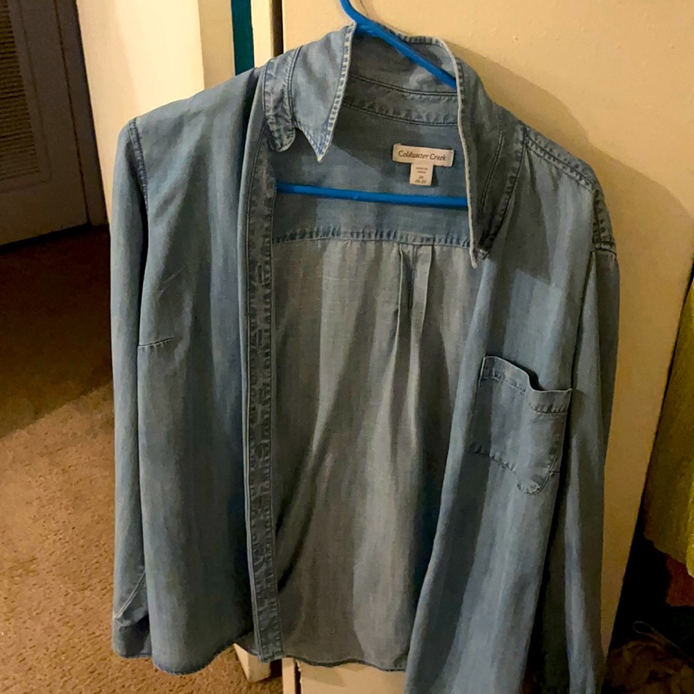 Denim button up